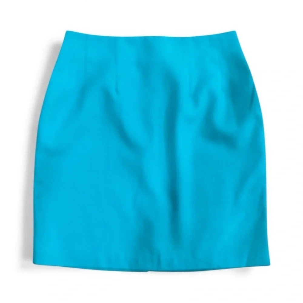 Petite Sophisticate Vibrant Blue Skirt